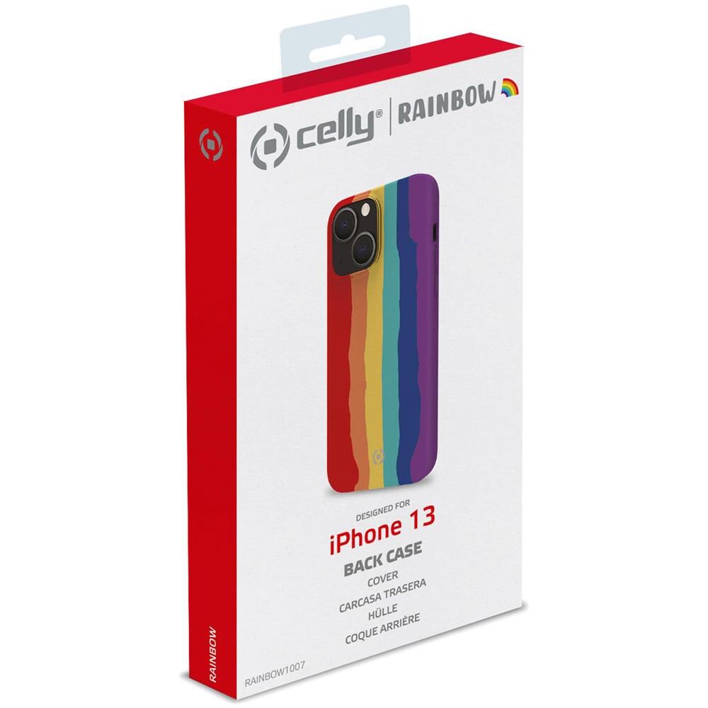 Custodia In Silicone Solido Arcobaleno Per Iphone 13 - Foto 10