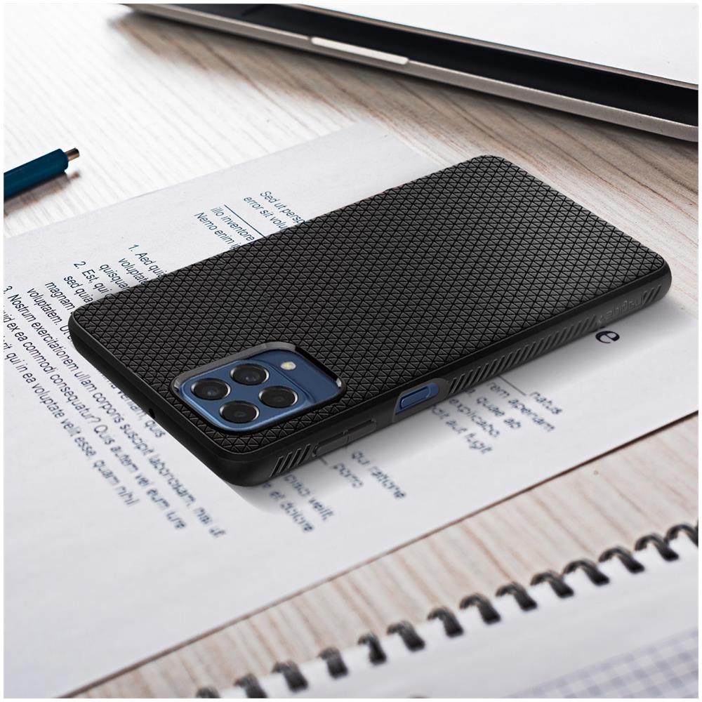 Cover Anti-shock Galaxy M53 5g Con Motivo Geometrico Spigen Liquid Air Nera - Foto 2