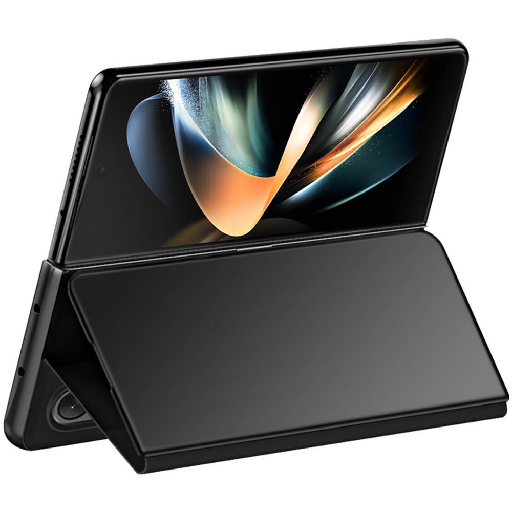 Cover Clear View Samsung Galaxy Z Fold4 Funzione Supporto Video Nera - Foto 2