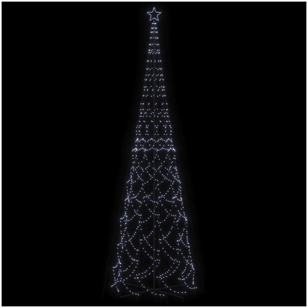 Albero di Natale a Cono Bianco Freddo 3000 LED 230x800 cm - Foto 2