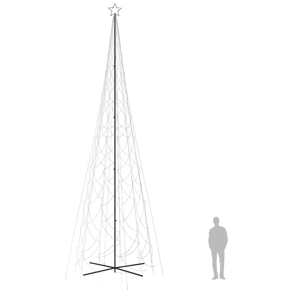 Albero di Natale a Cono Bianco Freddo 3000 LED 230x800 cm - Foto 7