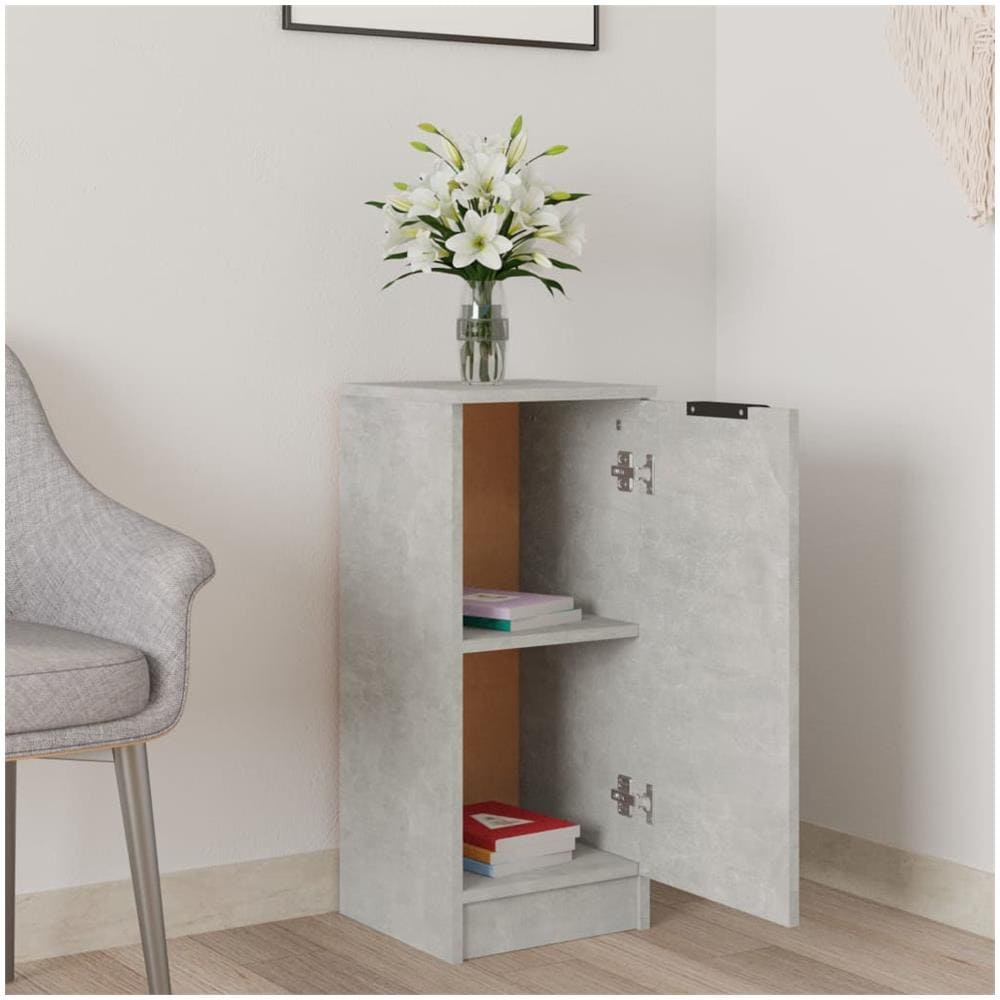 Credenza Grigio Cemento 30x30x70 Cm In Legno Multistrato - Foto 3