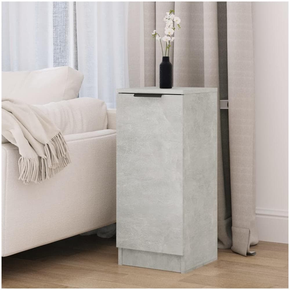 Credenza Grigio Cemento 30x30x70 Cm In Legno Multistrato - Foto 1