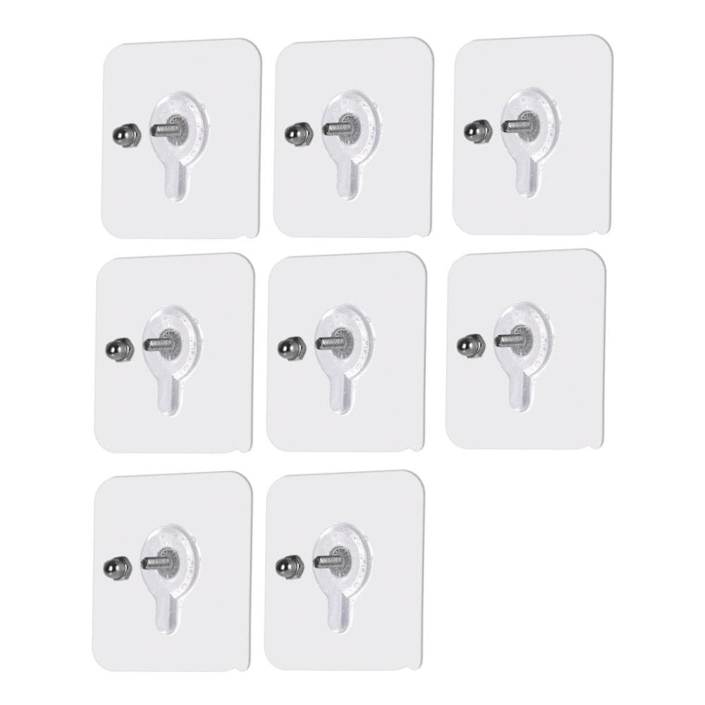 Viti Autoadesive Per Montaggio A Parete Confezione Da 8 Transparent 12 Mm - Foto 1