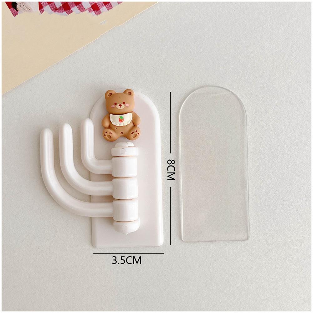 Gancio Adesivo Per Bagno /porta /cucina Design Triplo Gancio Cream - Foto 2