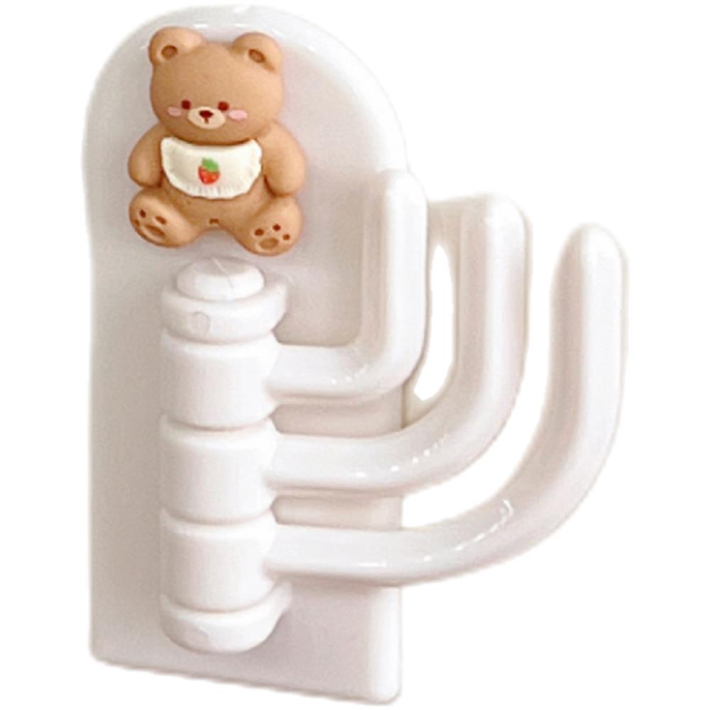 Gancio Adesivo Per Bagno /porta /cucina Design Triplo Gancio Cream - Foto 1