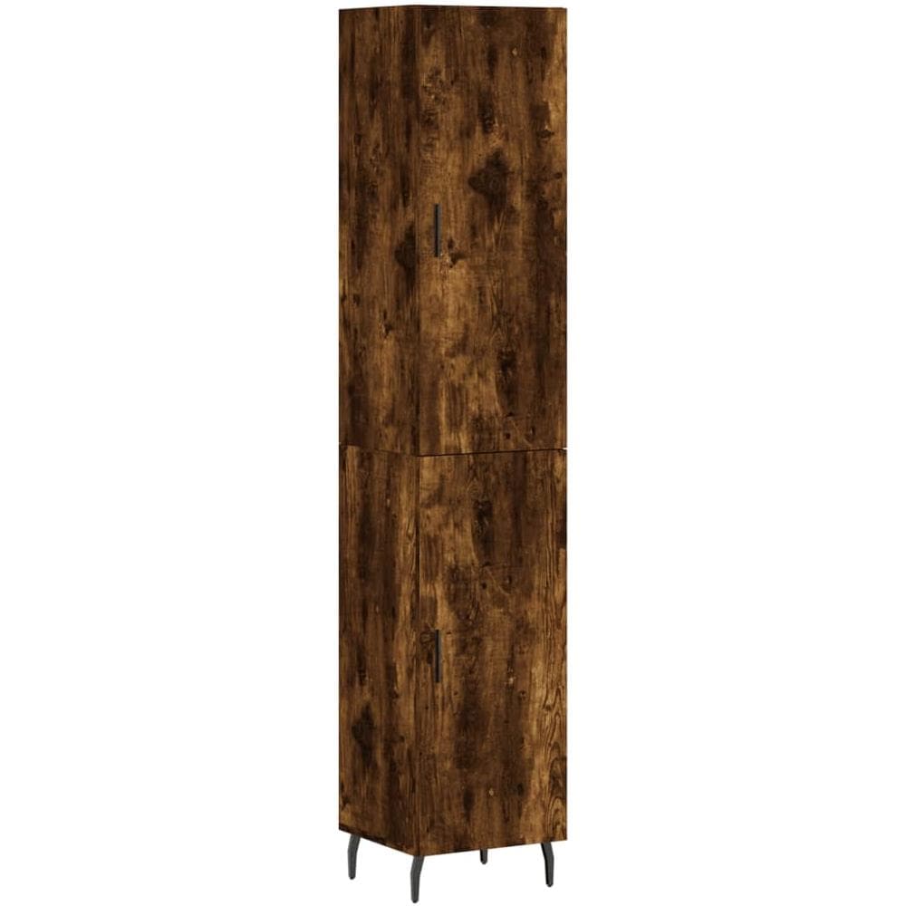 Credenza Rovere Fumo 34,5x34x180 Cm In Legno Multistrato - Foto 2