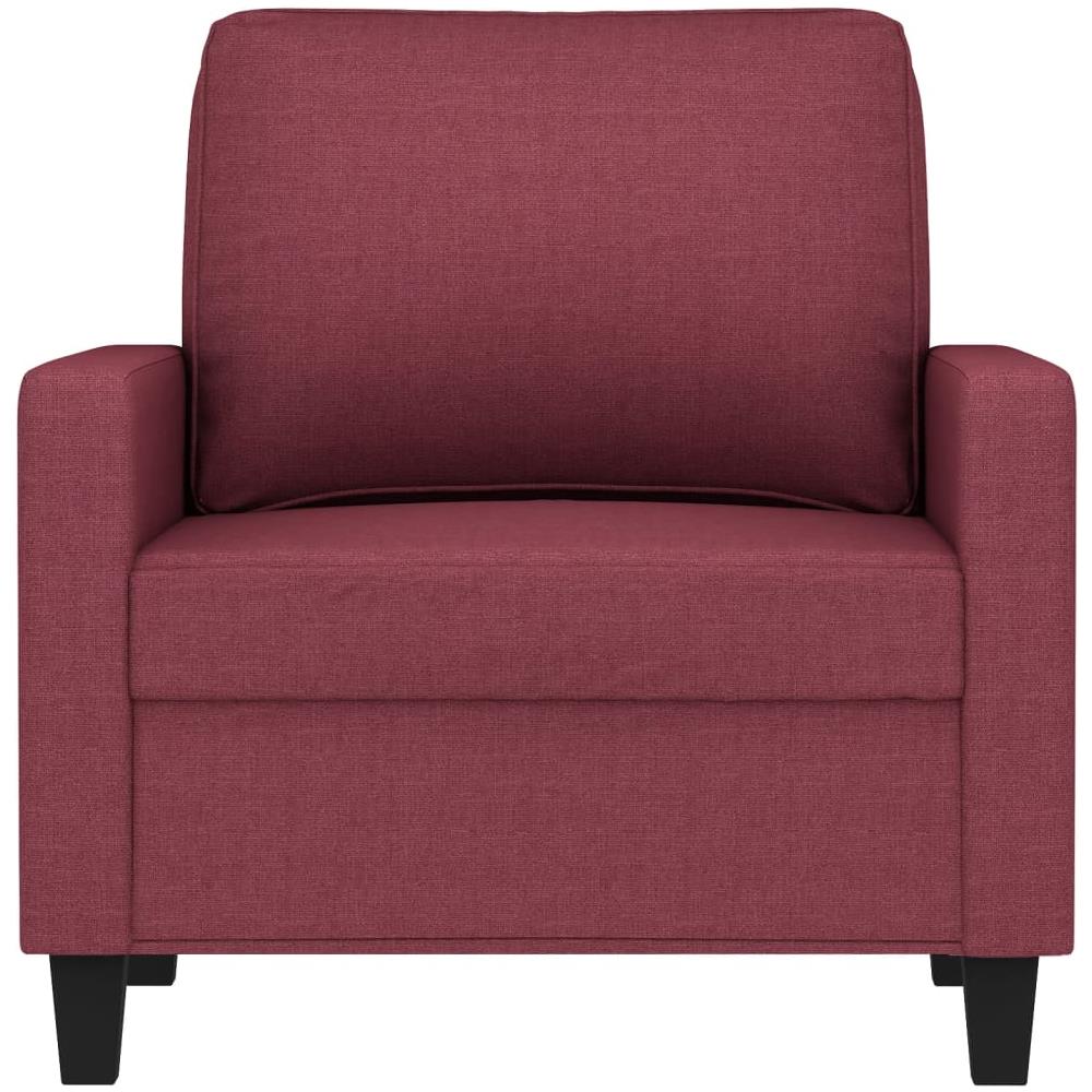 Poltrona Rosso Vino 60 Cm In Tessuto - Foto 3