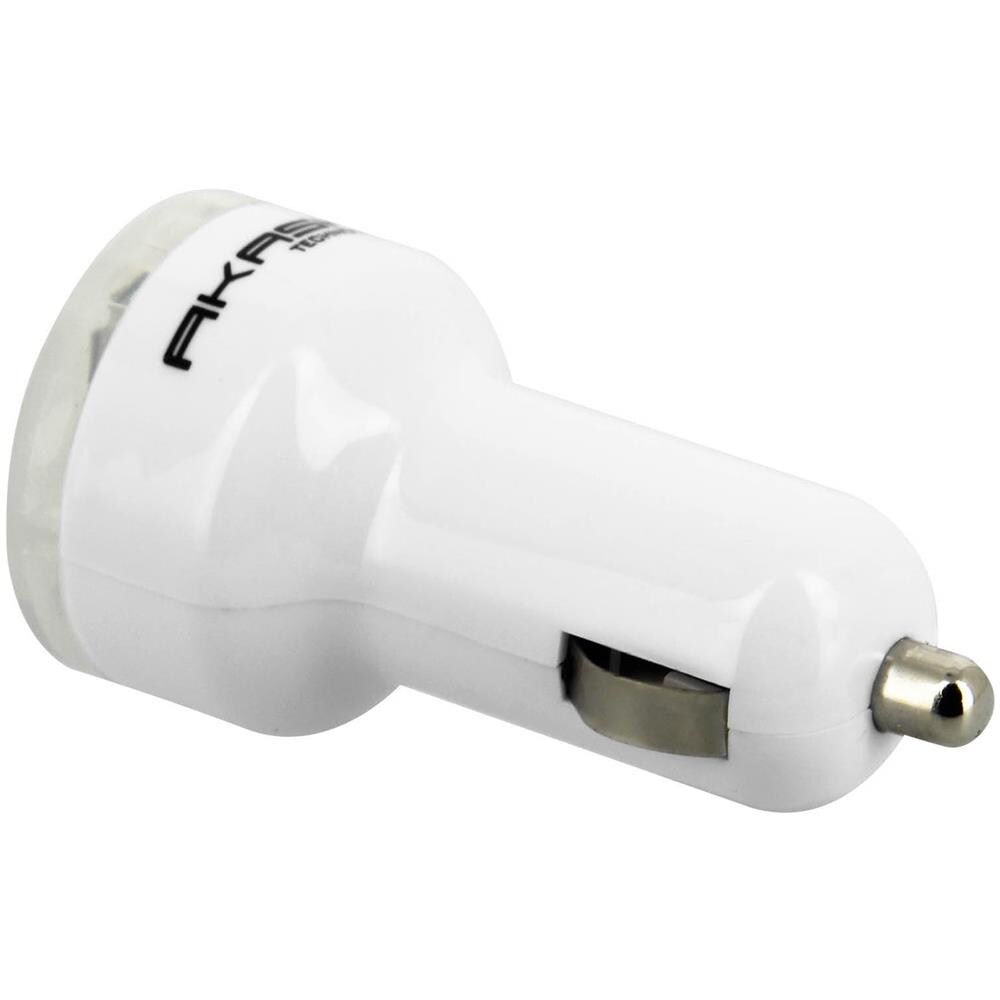 Caricatore Accendisigari 2xusb 2.4a Smartphone E Tablet - Bianco - Foto 2
