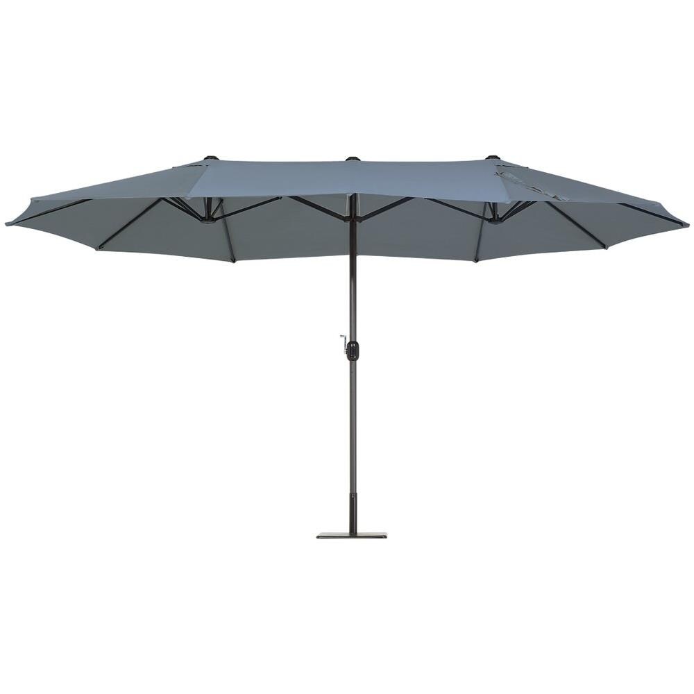 Ombrellone Doppio Da Giardino 460 Cm In Color Antracite Sibilla - Foto 1