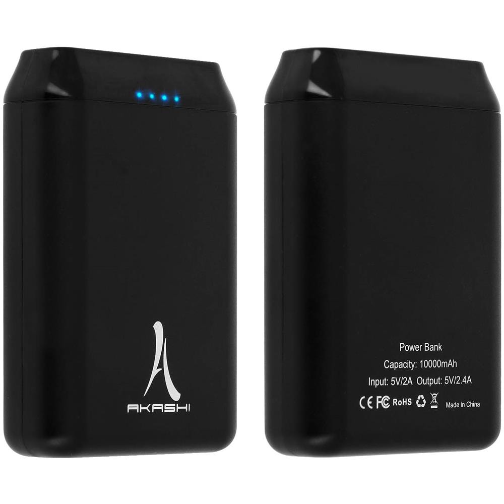 Batteria Esterna 10000mah 2x Uscite Usb + Entrata Micro-usb Nero - Foto 1