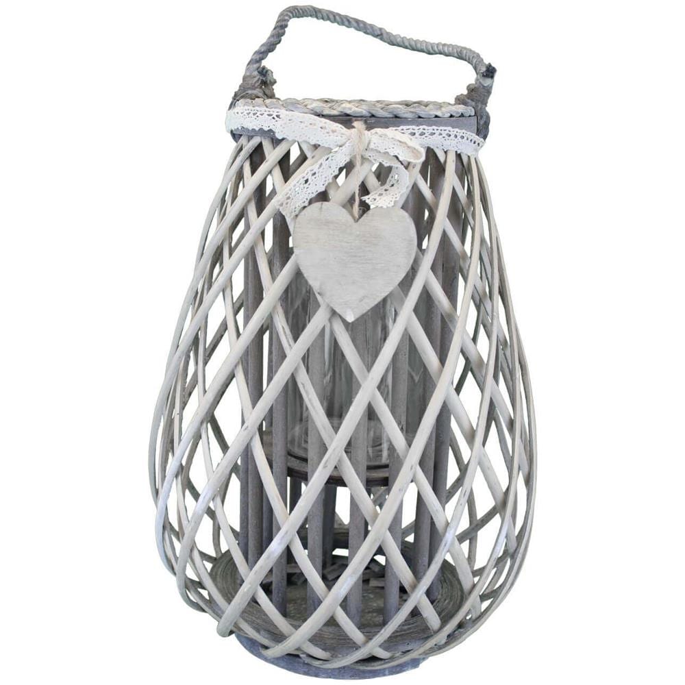 Georgie - Lanterna In Vimini Tondo 15 X 25 Cm - Foto 1