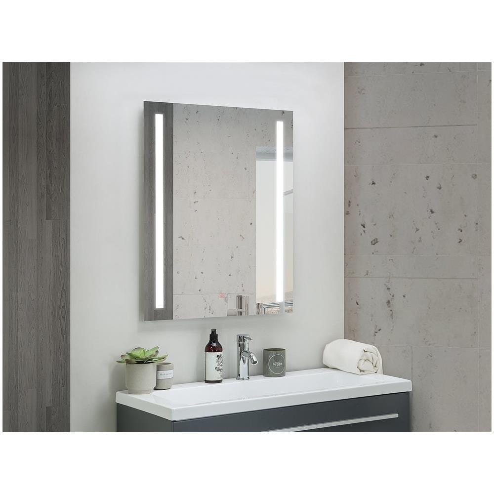 Specchio A Parete A Led 70 X 90 Cm Martinet Argento - Foto 2