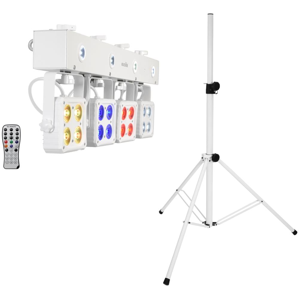 Set Led Kls-180 White + Bs-2 Eu Loudspeakerstand White - Foto 1