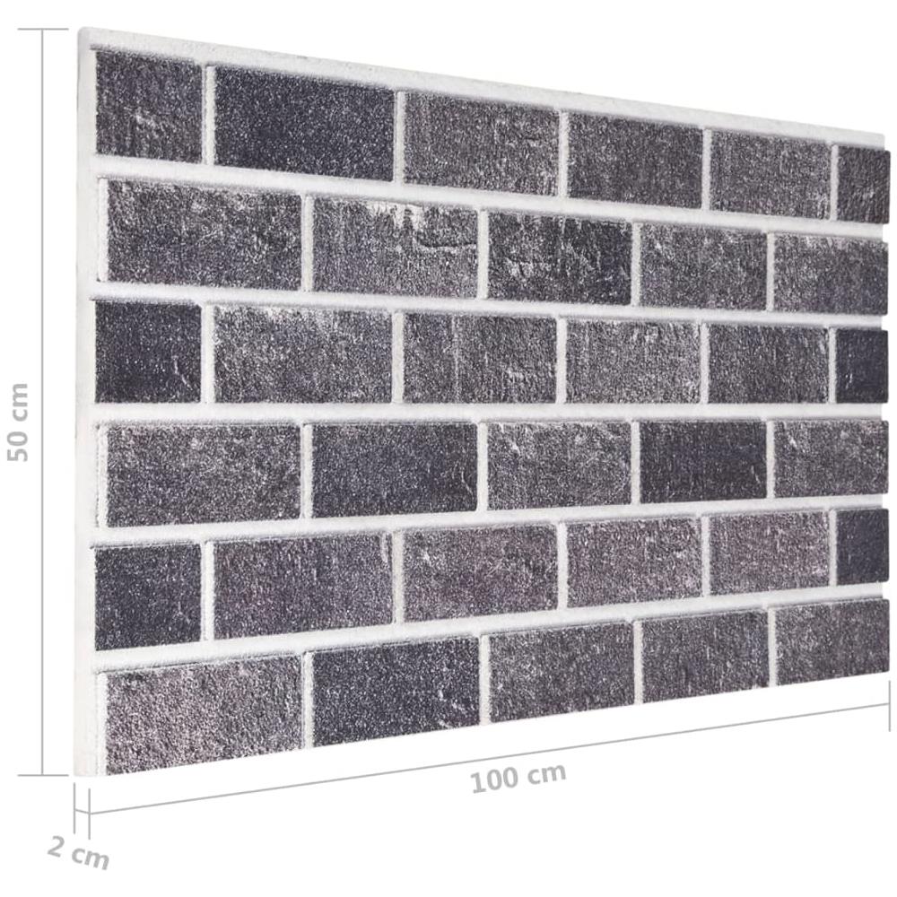 Pannelli Murali 3d Con Design A Mattoni Neri E Grigi 10 Pz Eps - Foto 6