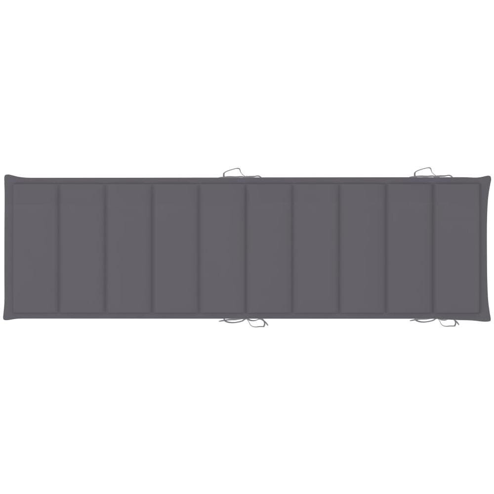 Cuscino per Lettino Prendisole Antracite 186x58x4 cm - Foto 3