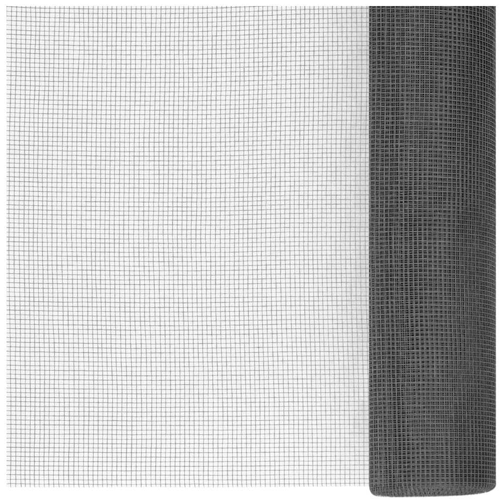 Zanzariera in Fibra di Vetro 112x1000 cm Nera - Foto 1