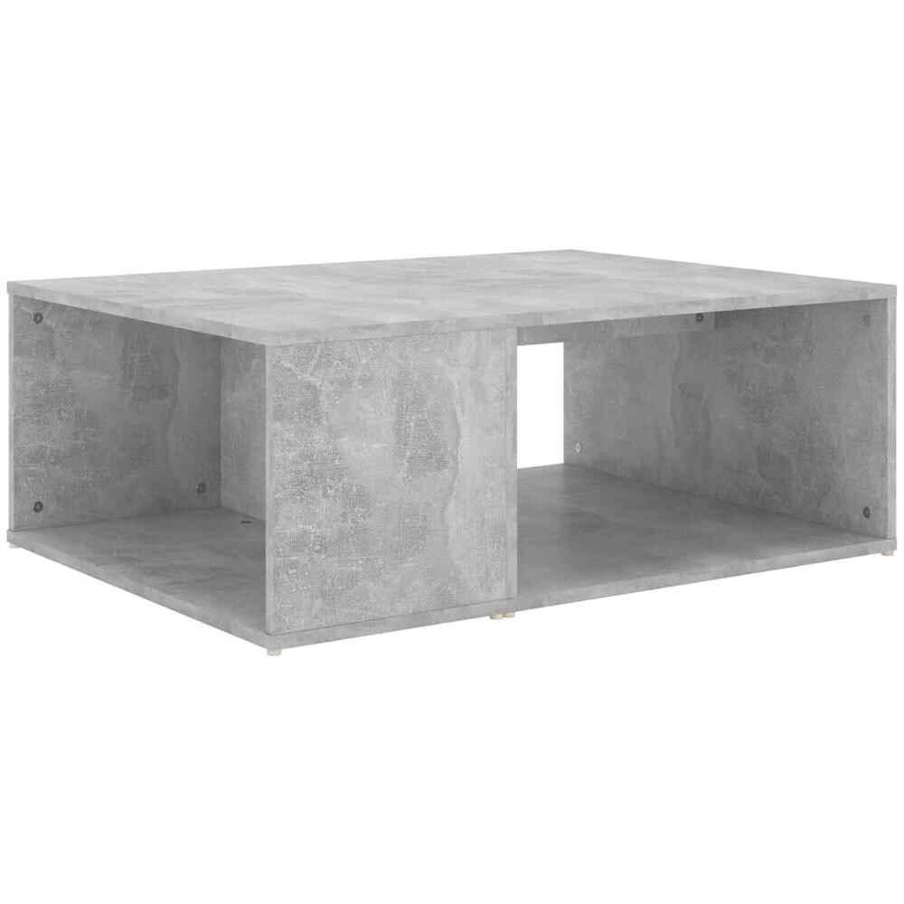 Tavolino da Salotto Grigio Cemento 90x67x33cm Legno Multistrato - Foto 2