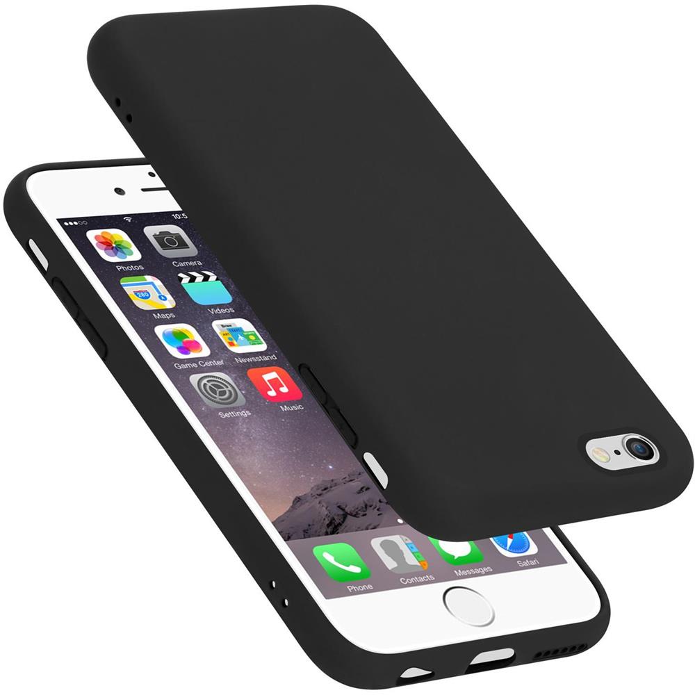 Custodia Compatibile Con Apple Iphone 6 Plus In Liquid Nero - Coperchio Protettivo In Silicone Tpu Flessibile - Foto 1