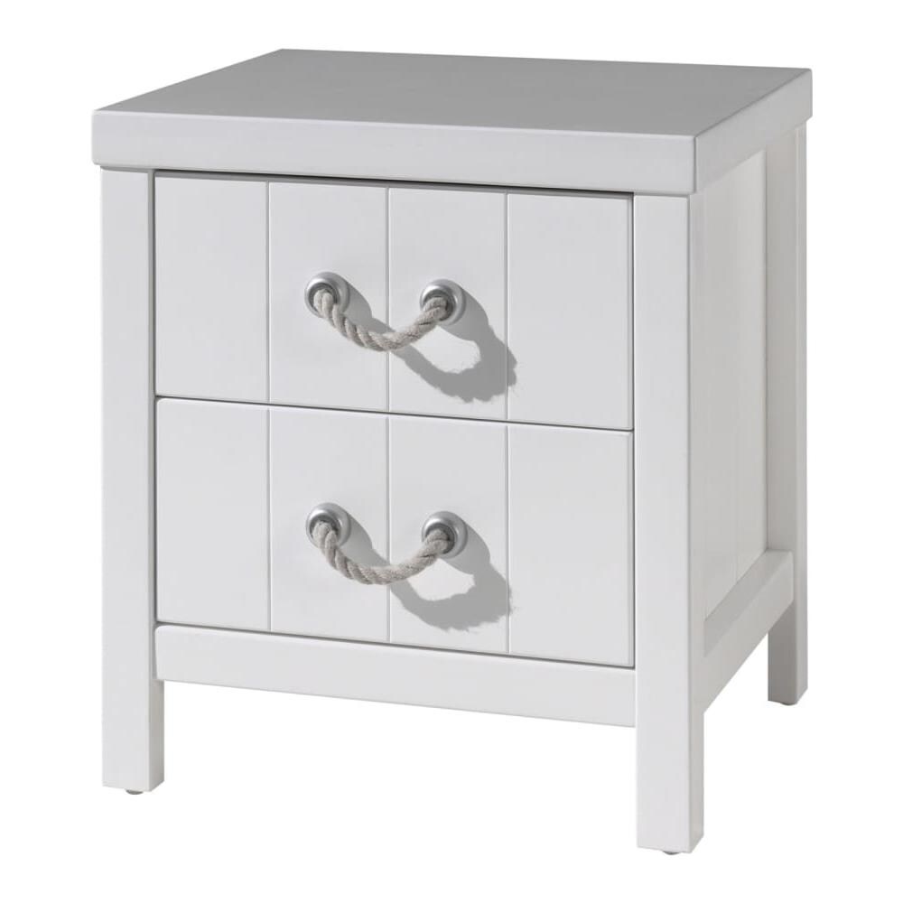 Comodino Moderno 2 Cassetti Tema Animali Legno Chiaro Rupert - 12