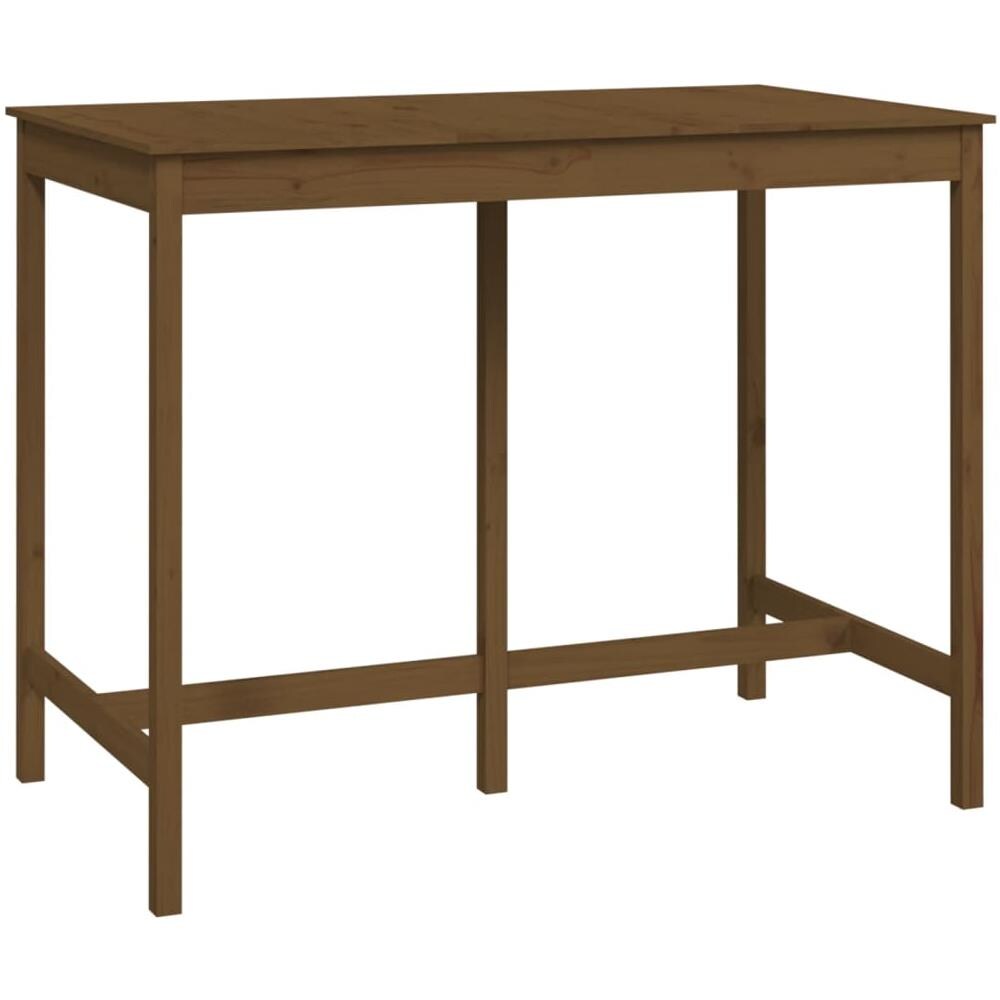 Tavolo da Bar Miele 140x80x110 cm in Legno Massello di Pino - Foto 1