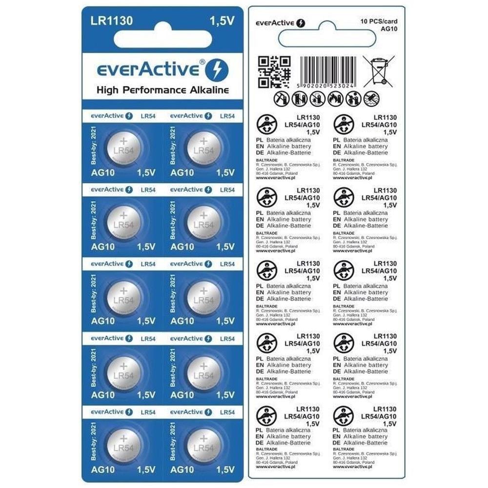 Mini Batterie Alcaline G10 Lr1130 Lr54 10 Pz - Foto 1