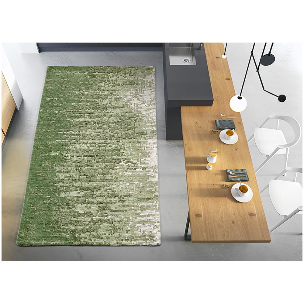 Tappeto Passatoia Cucina Corsia Retro Antiscivolo Disegno Tamigi Colore Pistacchio By Suardi 55x115 Pistacchio - Foto 1