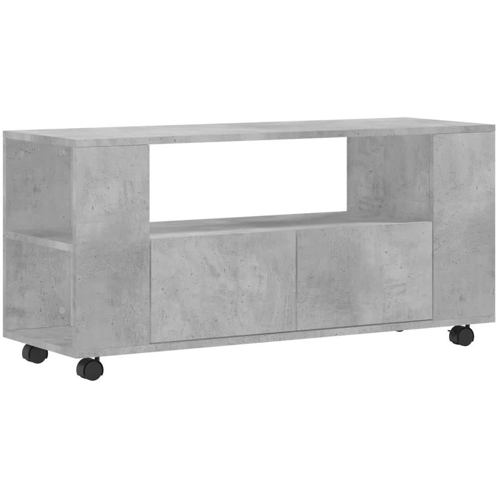 Mobile Porta Tv Grigio Cemento 102x34,5x43cm Legno Multistrato - Foto 2