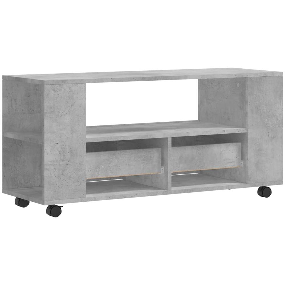 Mobile Porta Tv Grigio Cemento 102x34,5x43cm Legno Multistrato - Foto 7
