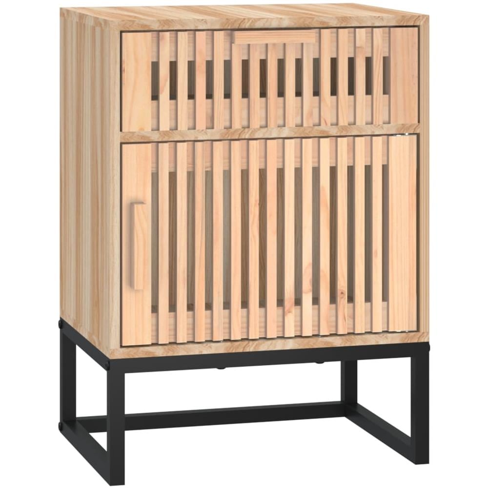 Comodino 40x30x55,5 Cm Legno Multistrato E Ferro - Foto 2