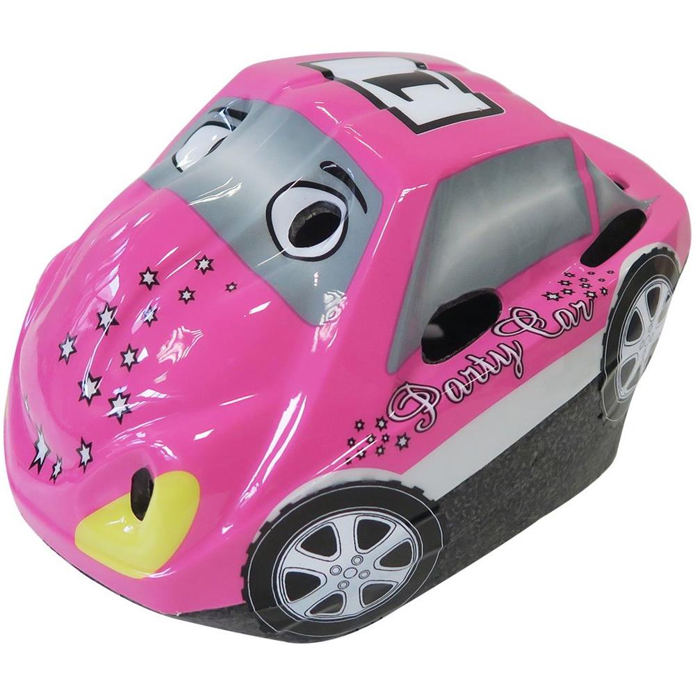 Caschetto Di Sicurezza Bici Baby Regolabile Taglia S 48-52 Cm, Rosa - Foto 1