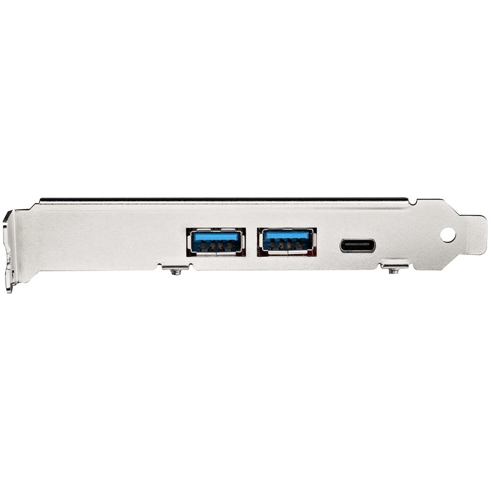 Scheda PCIe a 5 porte USB - Scheda PCIe USB 3.1 Gen 2 10Gbps con 1x USB-C e 2x USB-A - 1x 2 porte IDC (espansione interna per header USB 5Gbps) - Scheda Controller PCI Express USB C - Foto 2