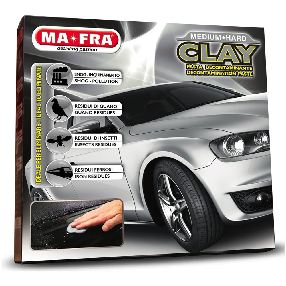 Clay Medium Hard Pasta Decontaminante Lucida Elimina Sporco Smog Auto Chiare - Foto 1
