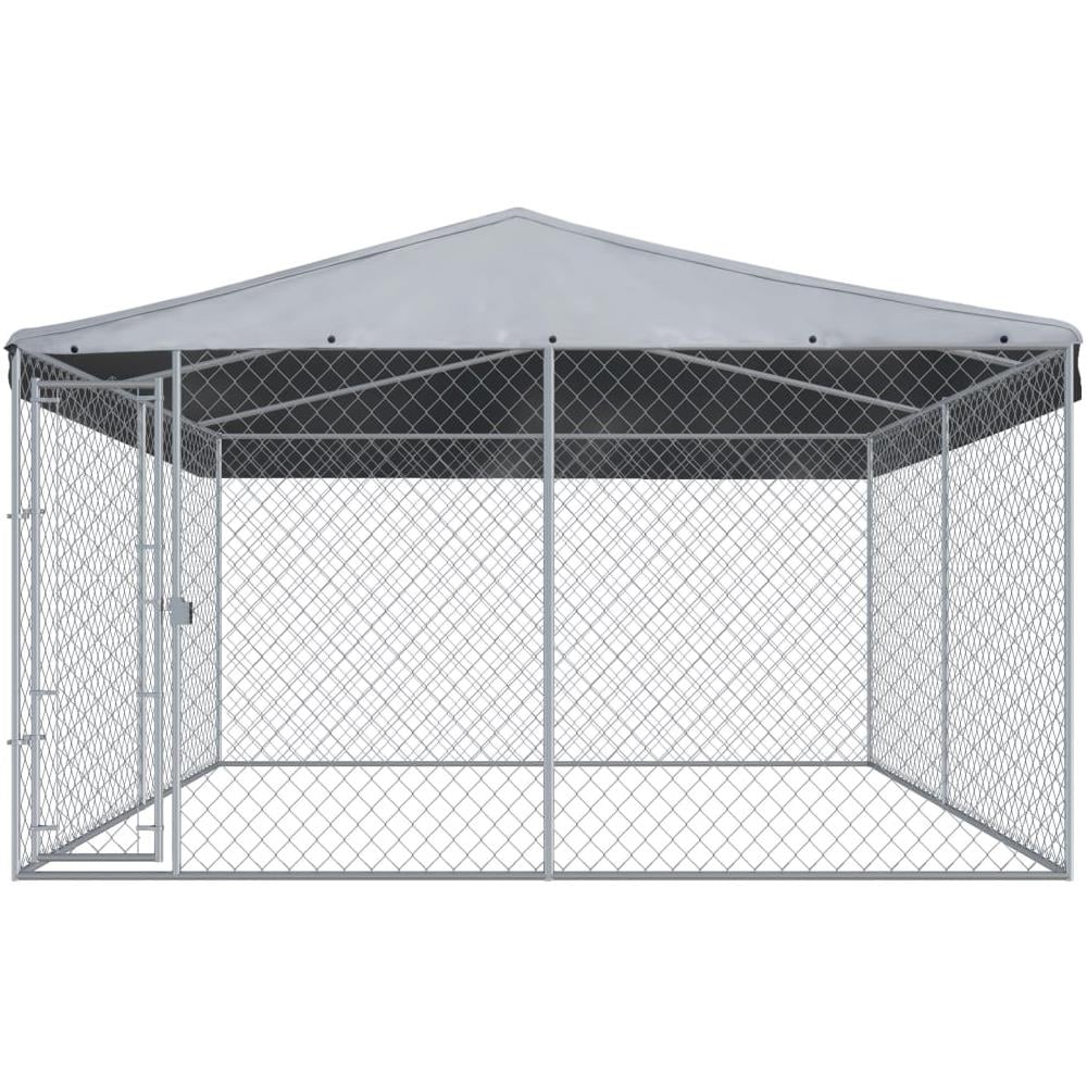 Canile Da Esterno Con Tetto 3,8x3,8x2,4 M - Foto 2