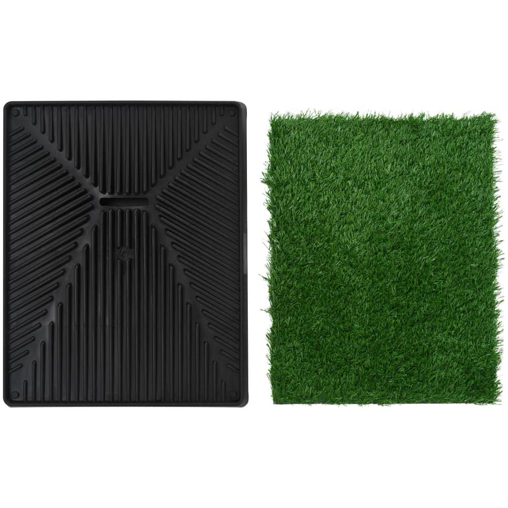 Toilette Animali 2pz Vassoio e Prato Finto Verde 63x50x7cm WC - Foto 8