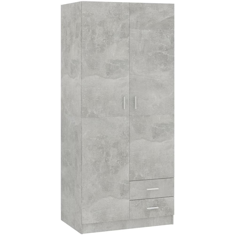 Armadio Grigio Cemento 80x52x180 cm in Legno Multistrato - Foto 2