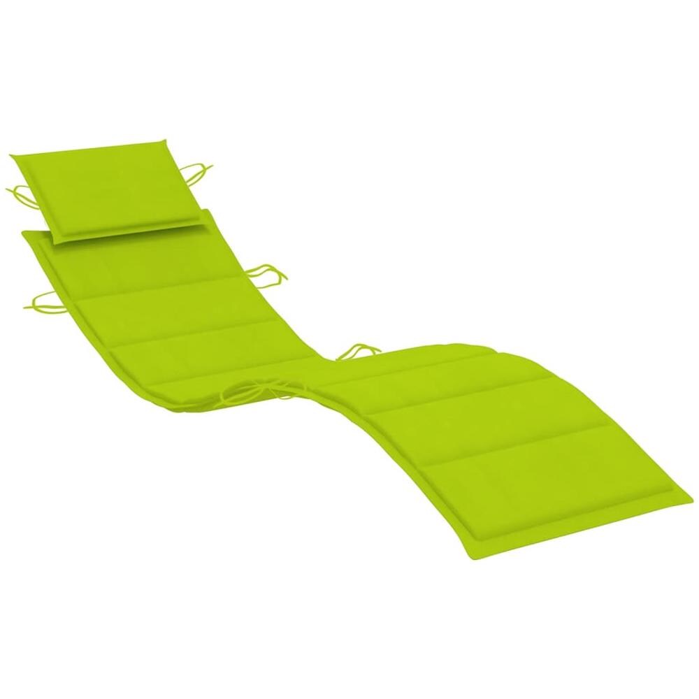 Cuscino Per Lettino Prendisole Verde Brillante 186x58x4 Cm - Foto 2