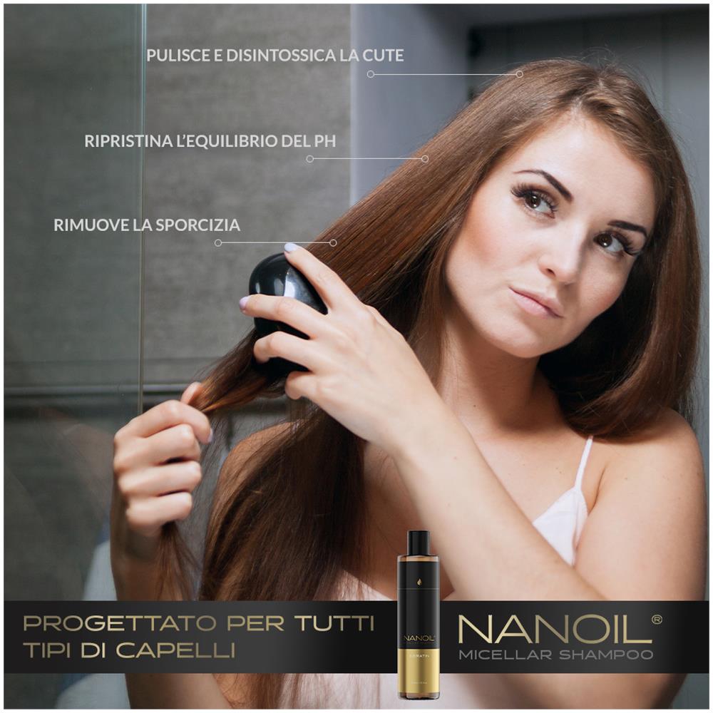 Shampoo Micellare Alla Cheratina - Shampoo Micellare Ricco Di Cheratina, Ripara E Deterge, Rinforza I Capelli Deboli, Idratazione Perfetta - Foto 5