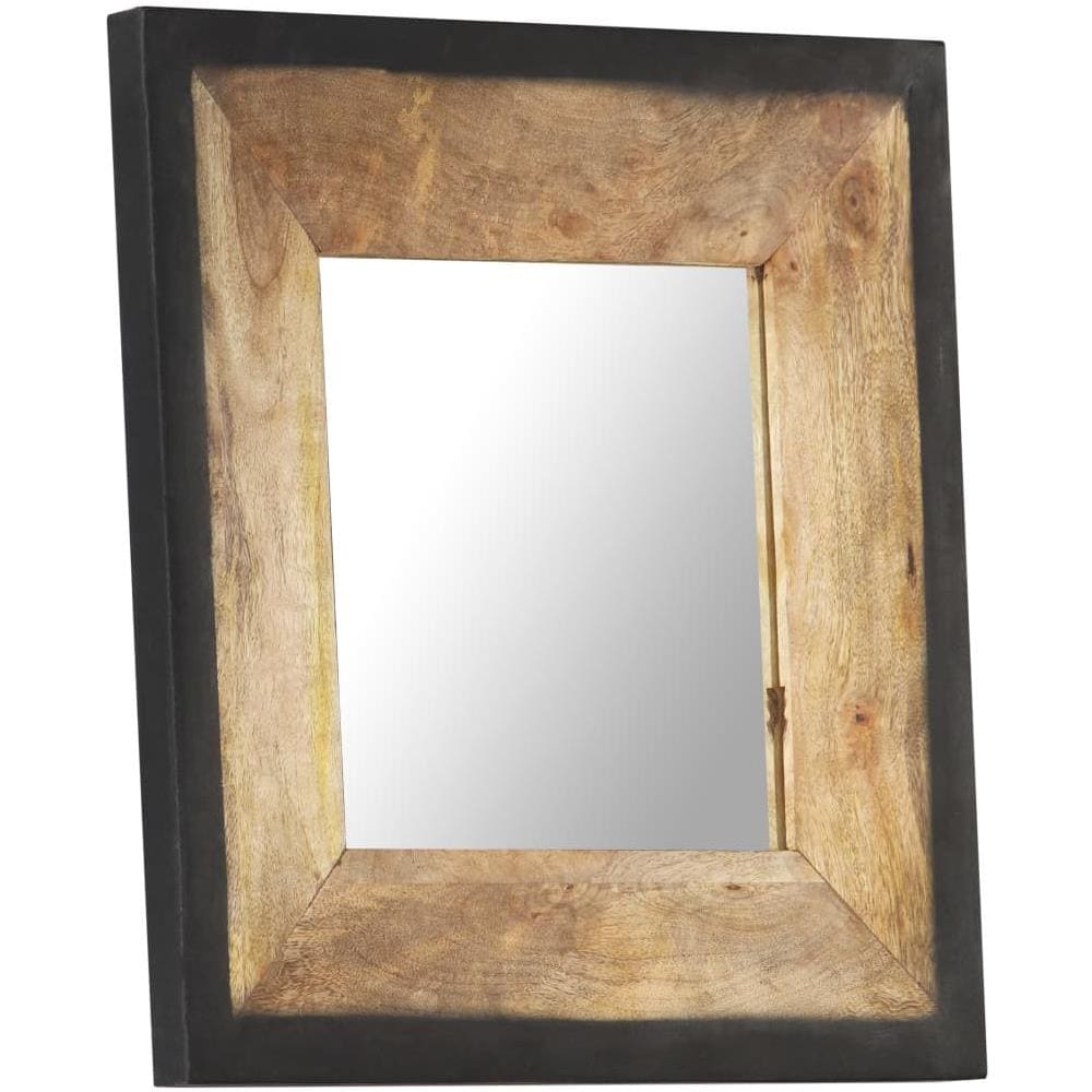 Specchio 50x50 cm in Legno Massello di Mango - Foto 2