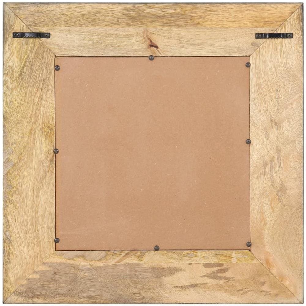 Specchio 50x50 cm in Legno Massello di Mango - Foto 3