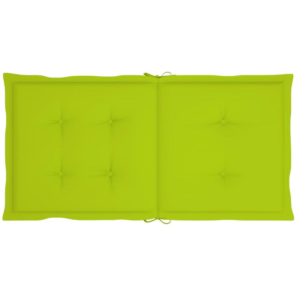 Cuscini per Sedie da Giardino 6 pz Verde Brillante 100x50x4 cm - Foto 3