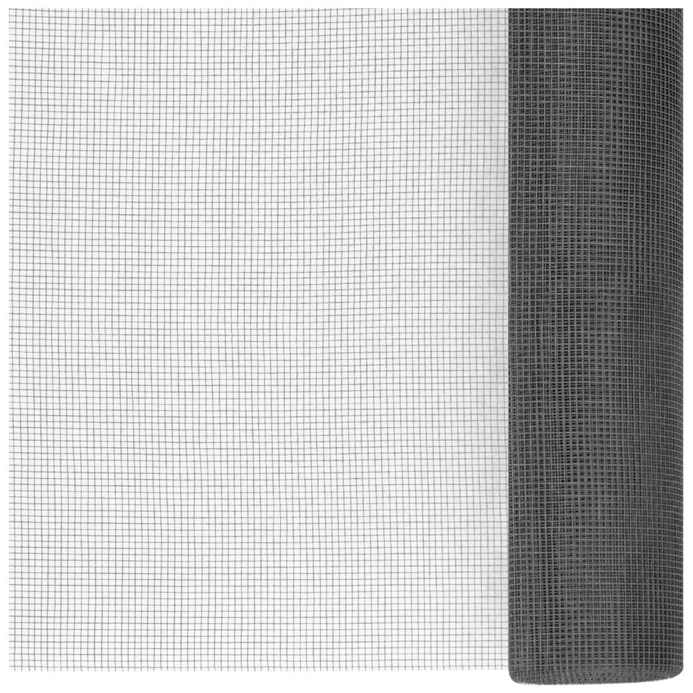 Zanzariera in Fibra di Vetro 112x500 cm Nera - Foto 1