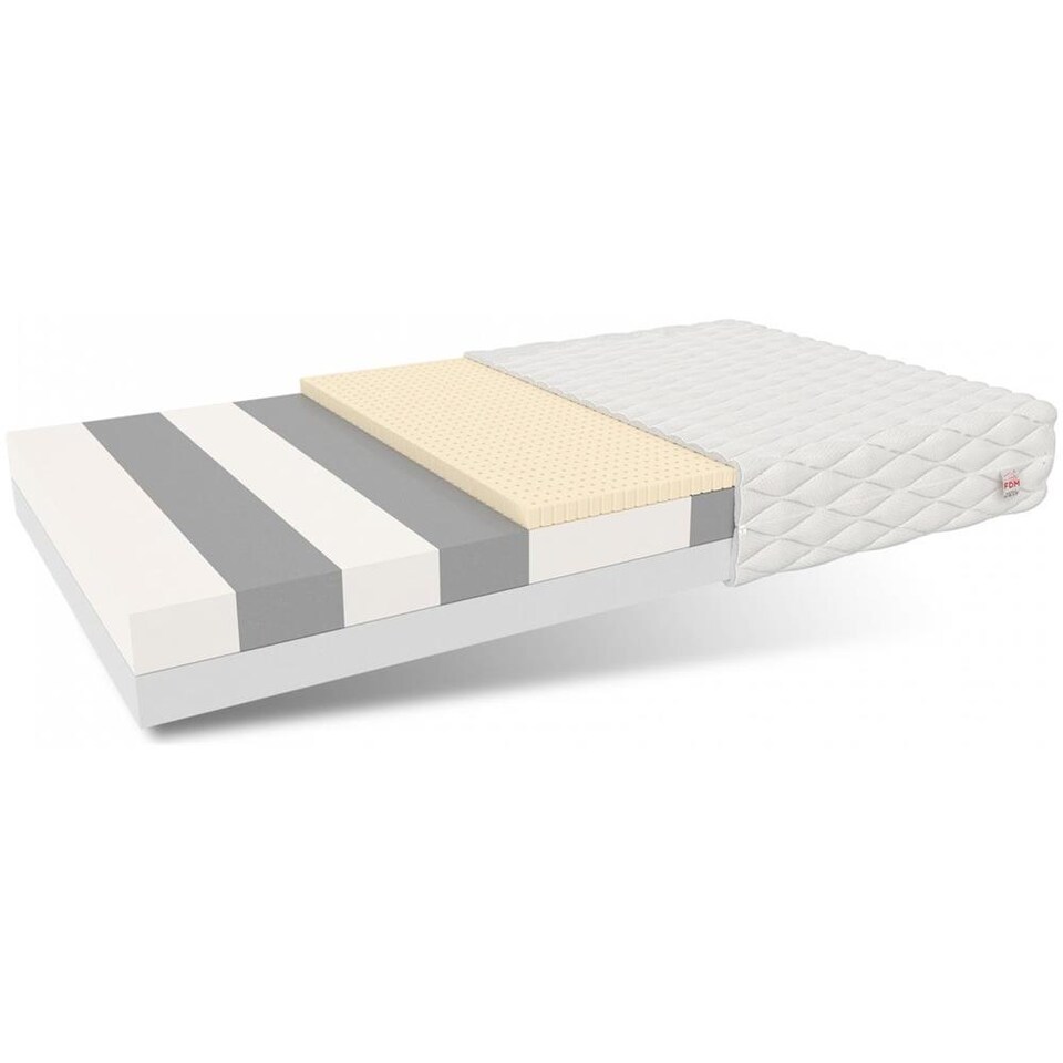 FDM Materasso Dream Dumbo 80x160 Cm - Schiuma Fredda Per Bambini, Altezza 11 Cm, Lattice Ipoallergenico, Rivestimento Sfoderabile E Lavabile, Durezza H2/H3
