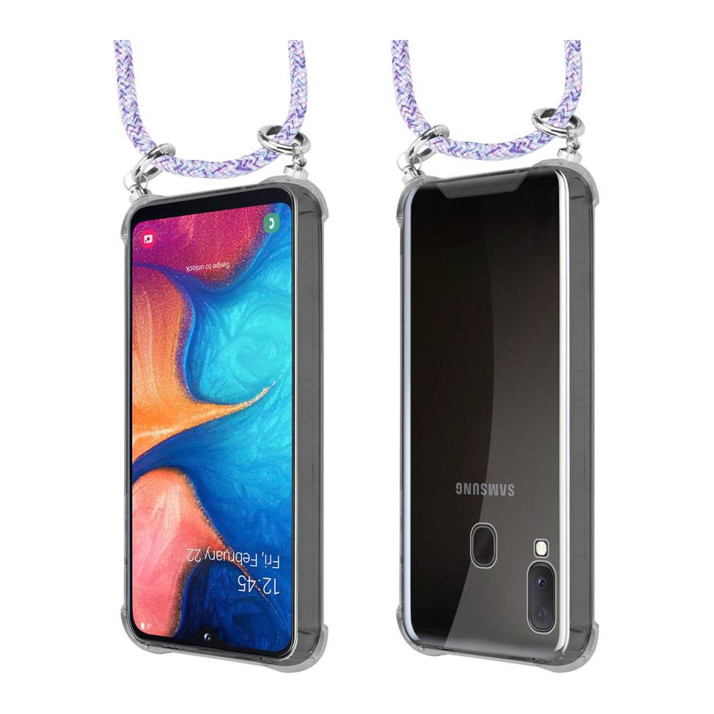 Catena Di Telefoni Cellulari Compatibile Con Samsung Galaxy A20e In Unicorn - Coperchio Protettivo In Silicone Con Anelli D'argento, Cinturino In Corda E Custodia Staccabile - Foto 8