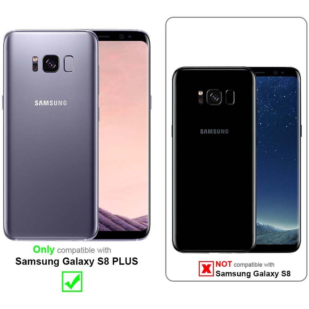 Custodia Compatibile Con Samsung Galaxy S8 Plus In Giallo - Rosa - Coperchio Protettivo Bicolore In Vetro Temperato E Silicone Tpu - Foto 2