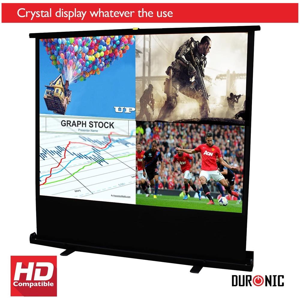 Fps100 / 43 Schermo Di Proiezione 100” Formato 4:3 / 203 X 152 Cm - Telo Proiettore Retrattile Auto-portante Per Videoproiettore Full Hd 3d 4k - Home Cinema Home Theater Ufficio - Foto 6