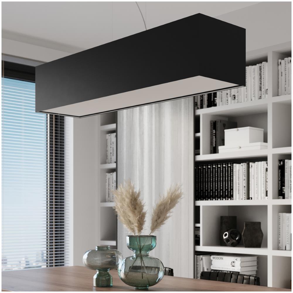 Lampadario Santa Bis 80 Nero Sl. 0780 - Minimalista Lampadari Nero 120x80x30 Cm - Foto 1