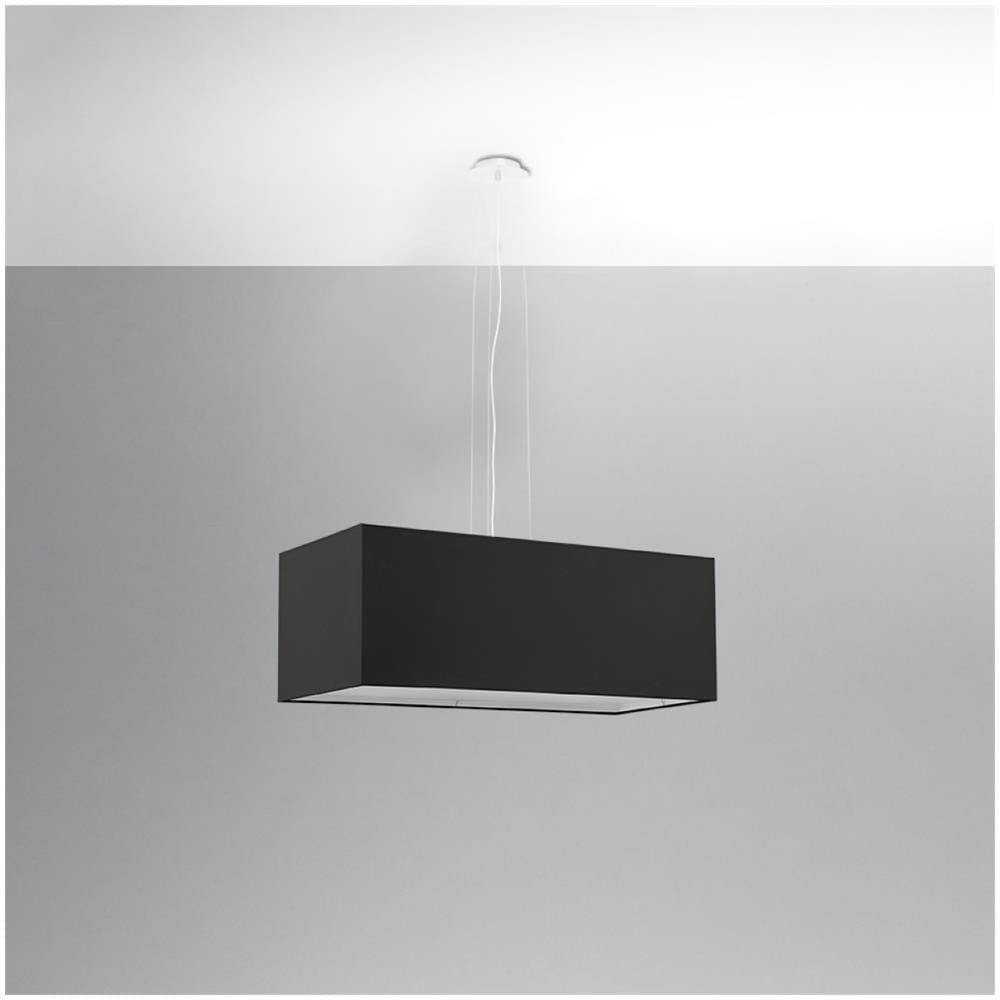 Lampadario Santa Bis 80 Nero Sl. 0780 - Minimalista Lampadari Nero 120x80x30 Cm - Foto 2