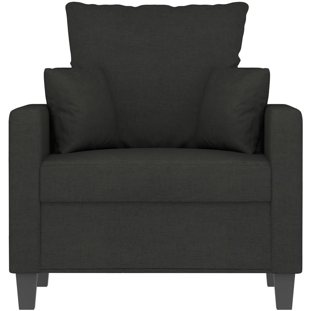 Poltrona Nera 60 Cm In Tessuto - Foto 3