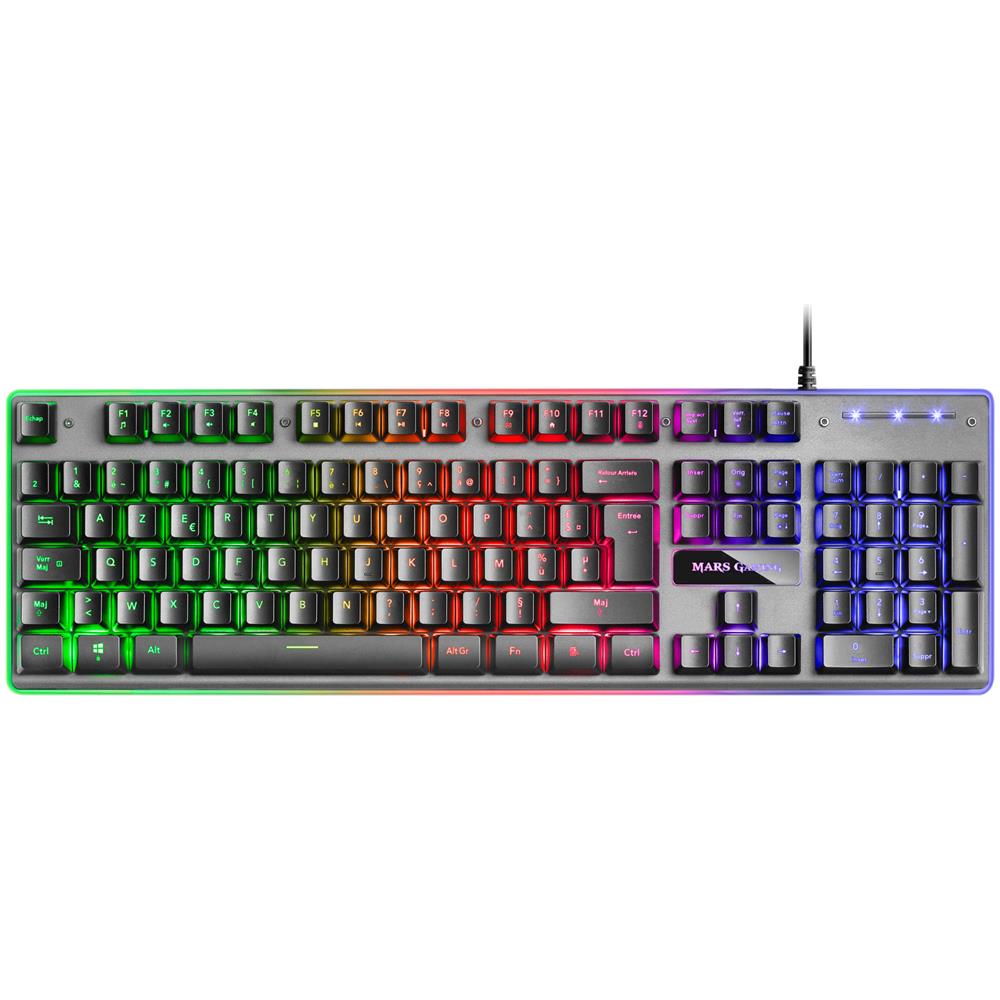 Tastiera USB MK220FR  (Layout Francese) Colore Nero, Grigio - Foto 1